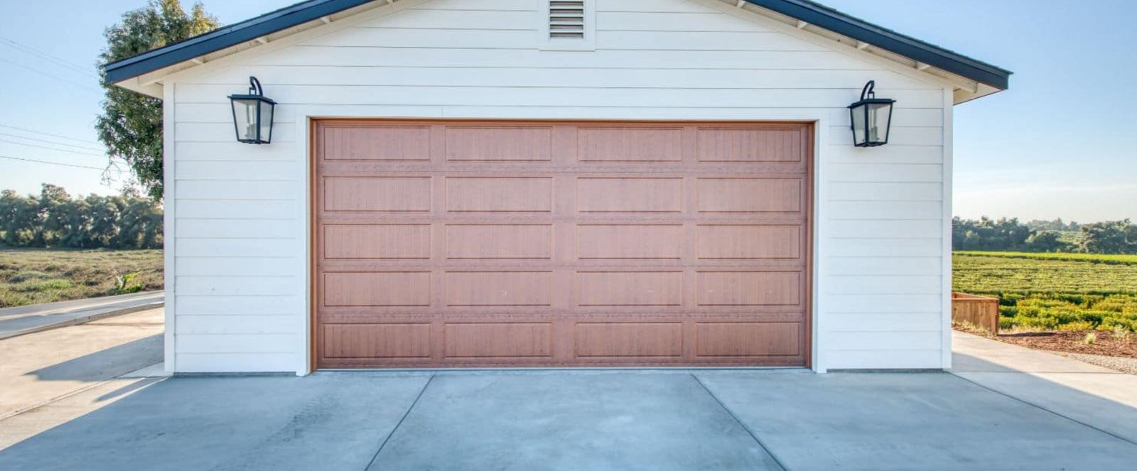 Garage door panel.