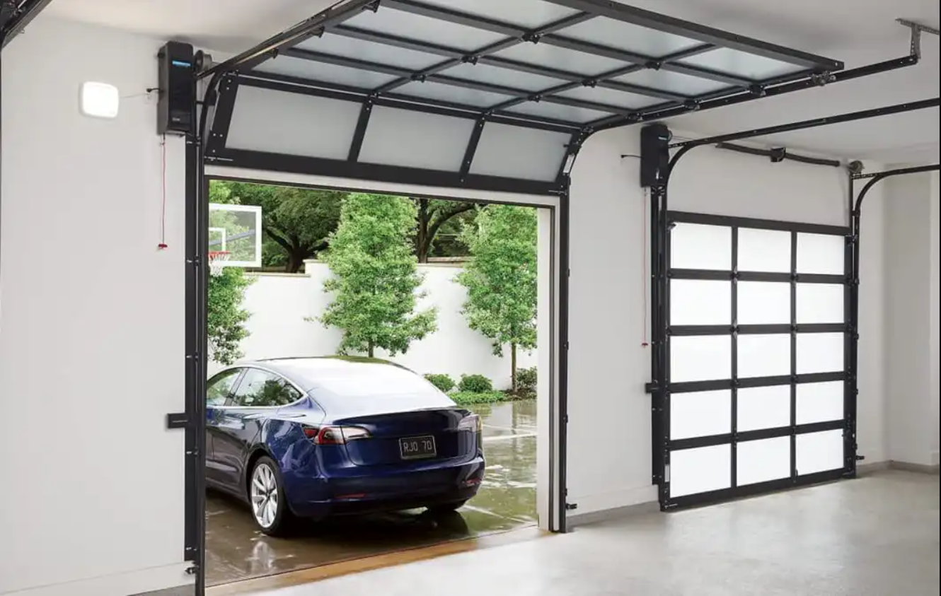 Overhead garage door in Powell, Ohio.