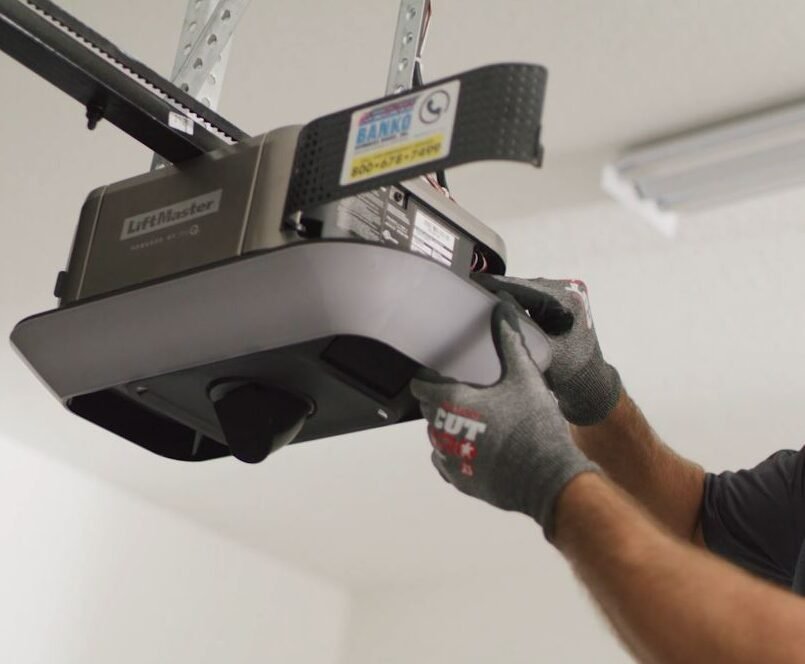 Professional garage door opener replacement service by Powell Garage Door Repair - expert technicians ensuring safe and efficient installation for residential and commercial properties.