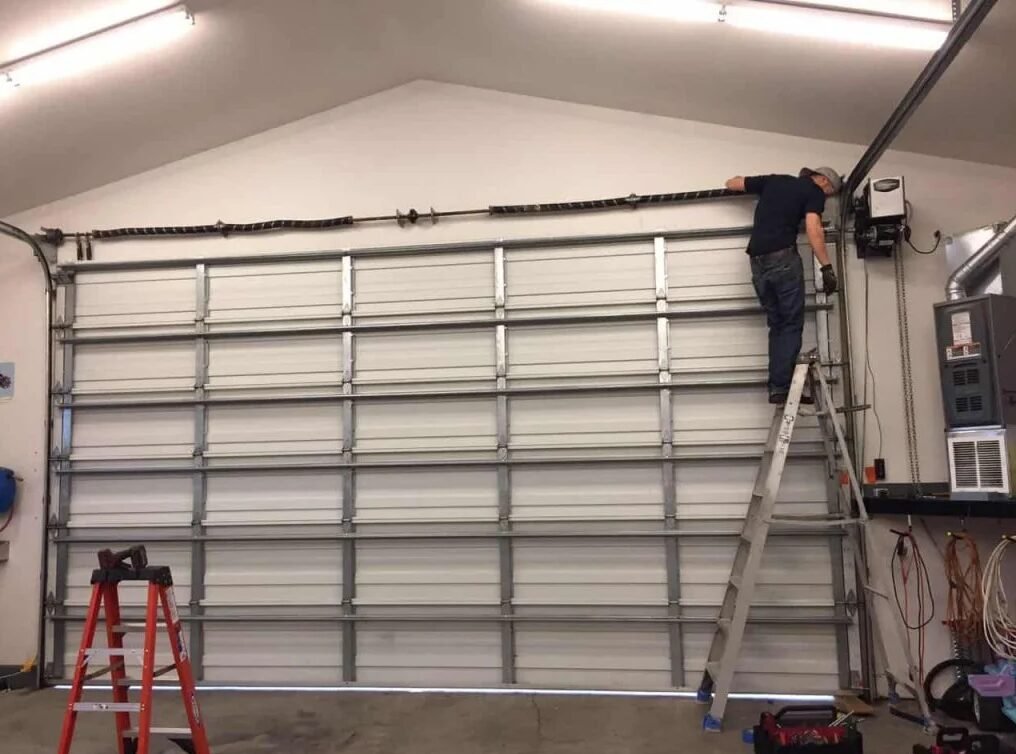 Premium Residential Garage Door Track Realignment and Inspection